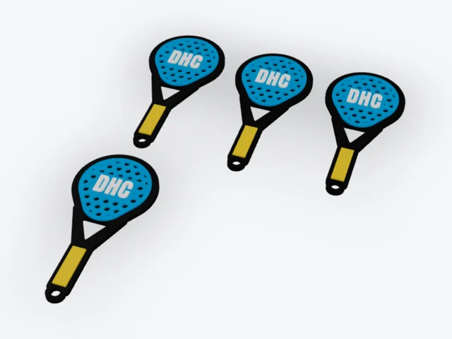 Contoh Gantungan Raket Padel