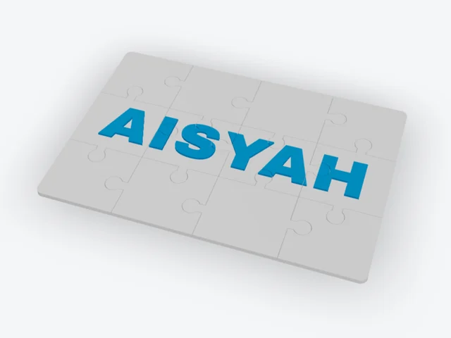 Contoh Puzzle Nama