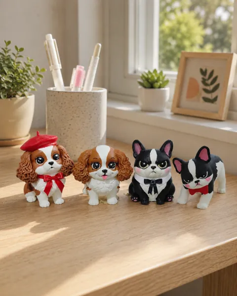 Figurine anjing peliharaan